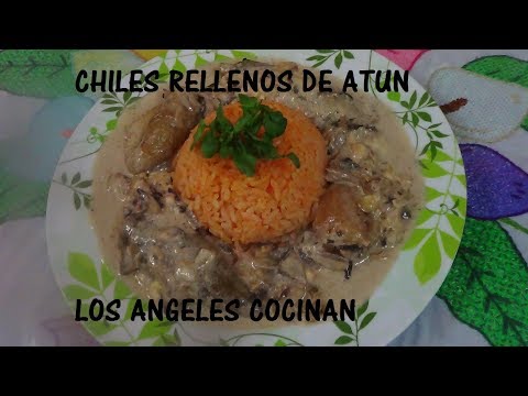 CHILES RELLENOS DE ATUN (LOS ANGELES COCINAN)