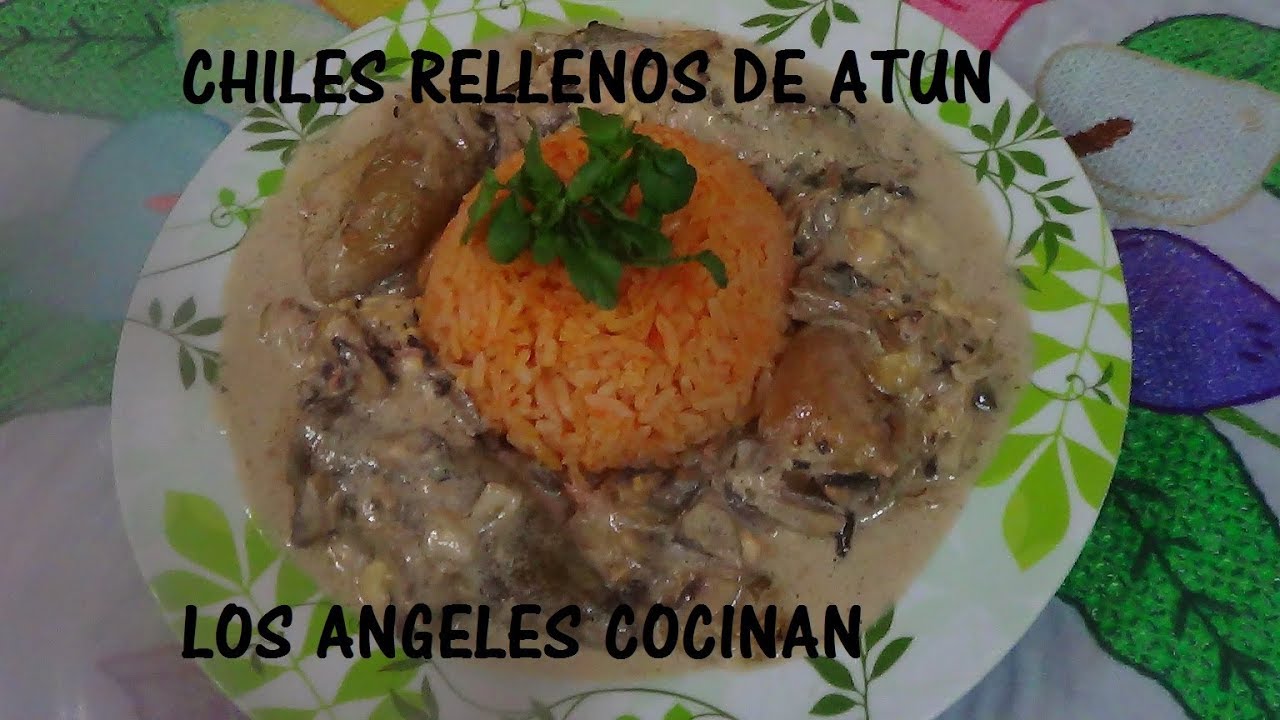 CHILES RELLENOS DE ATUN (LOS ANGELES COCINAN) YouTube