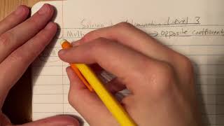 18: Solving by Elimination- Level 3