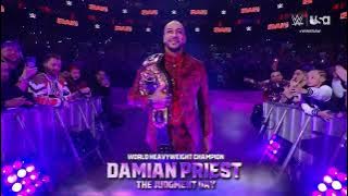 DAMIAN PRIEST WORLD HEAVYWEIGHT CHAMPION ENTRANCE WITH NEW THEME SONG