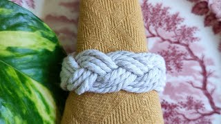Macrame napkin ring | Makrome peçete halkası