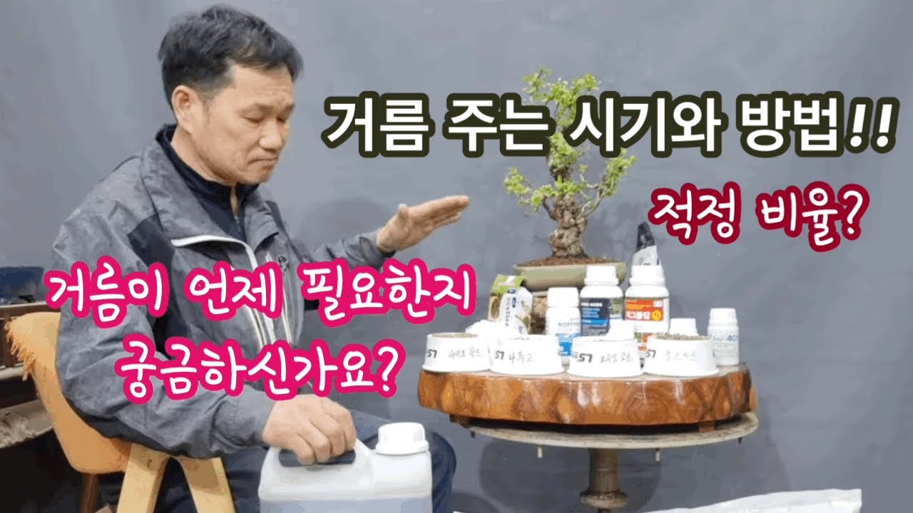 거름주는 시기와 방법!/왜 거름을주어야 하는가?