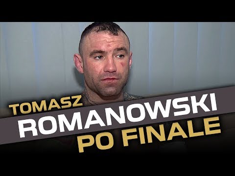 Tomasz Romanowski po finale Tylko Jeden: "Chciałbym zawalczyć o pas z Soldicem"