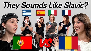 Romanian Vs PortugueseㅣCan They Understand Each Other? They Sounds Like Slavic?