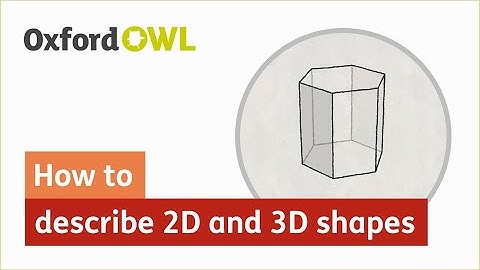How to describe 2D and 3D shapes | Oxford Owl