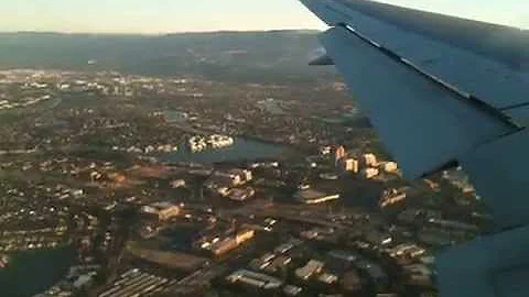 Approaching landing at San Francisco International Airport