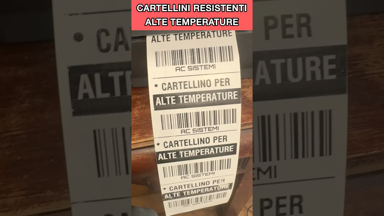 CARTELLINO PER ALTE TEMPERATURE 