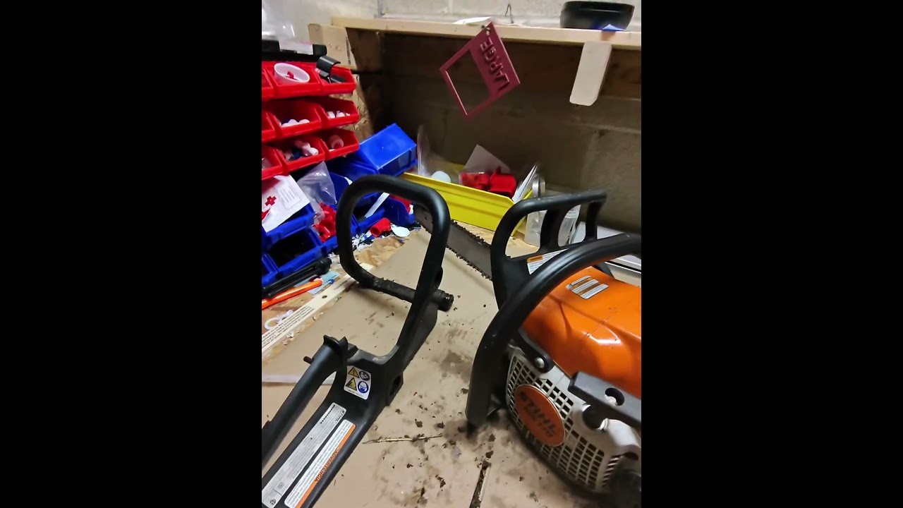 Changing the chainsaw handle the easy way! 