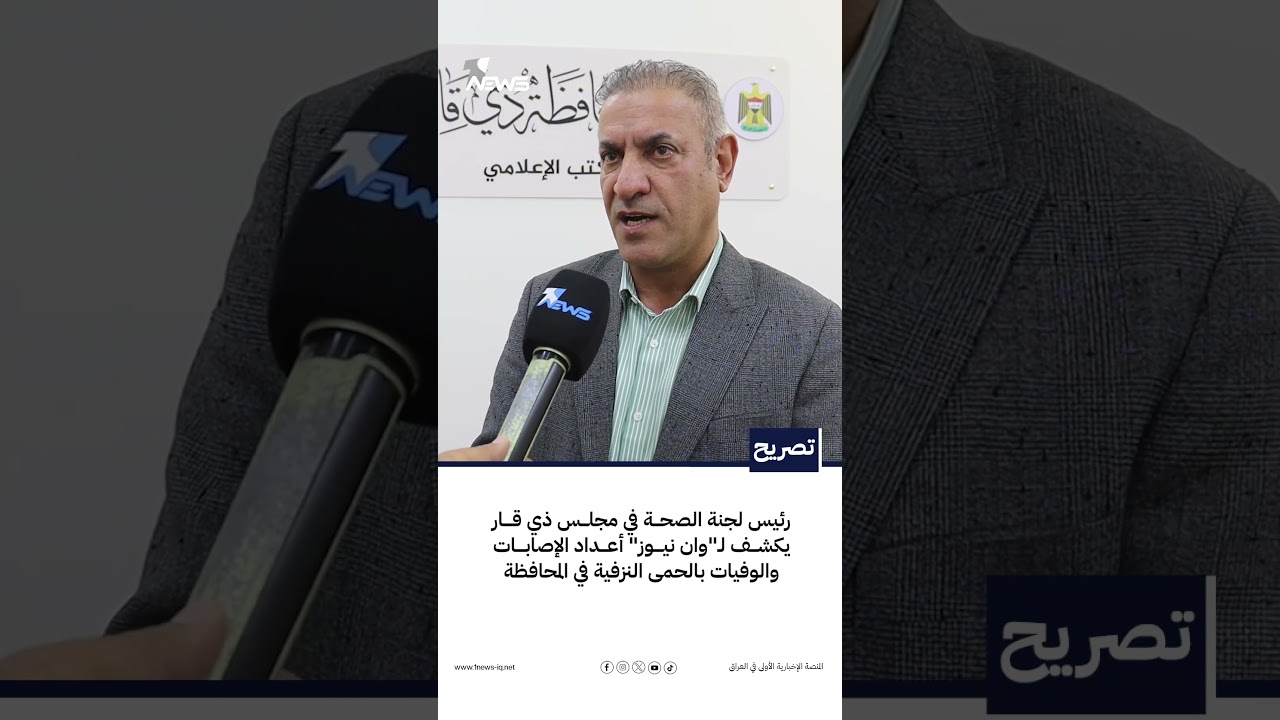 رئيس لجنة الصحة في مجلس ذي قار يكشف لـ"وان نيوز" أعداد الإصابات والوفيات بالحمى النزفية في المحافظة