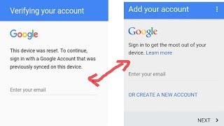 Easy way to bypass google account verification frp lock device
protection download link - https://goo.gl/c4pwbs like facebook h...