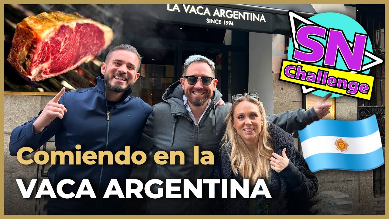 EL RESTAURANTE ARGENTINO más FAMOSO de MADRID!! con SN CHALLENGE