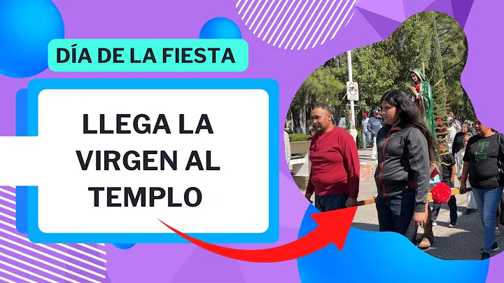 Llega la virgen al templo