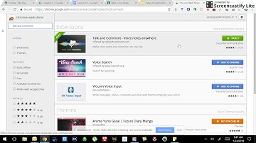Talk and Comment Extension