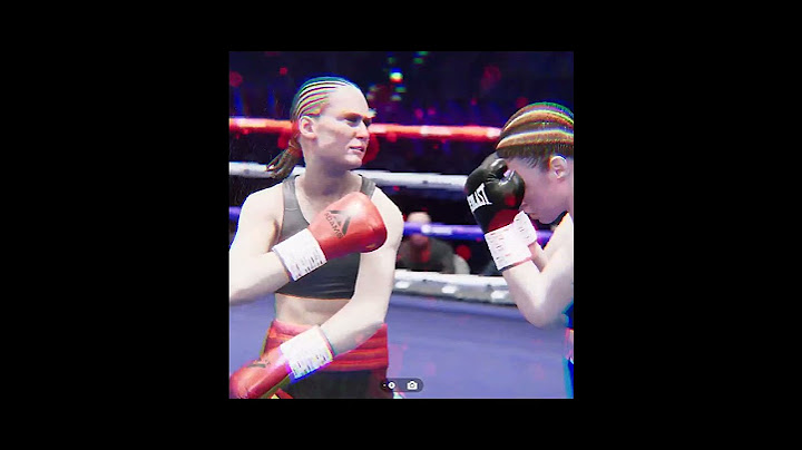 hardy ends persoon with a brutal uppercut #undisputedboxinggame#lightweight #femaleboxing #knockout