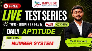 APTITUDE MOCK TEST - 01 | TNPSC Exams | Group 1, 2, 4 LIVE Practice