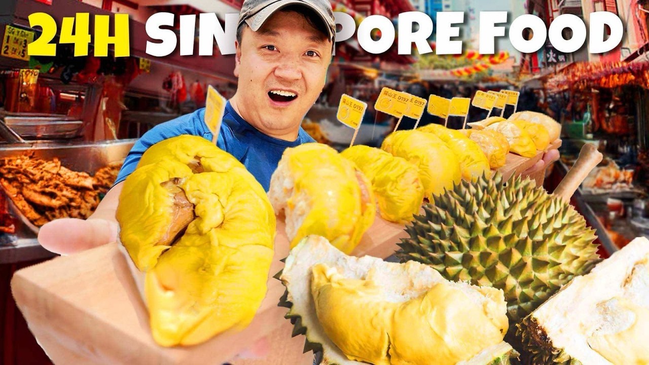 24 Hours Eating ONLY Chinatown Food in Singapore