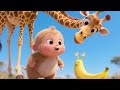 Baby giraffe Kyra meets a small friend!