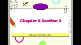 11.28_5.3 Solving Trig Equations(day 1)