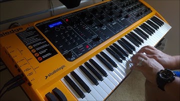 The sound of the Studiologic Sledge. Custom synth patches (Take 2)