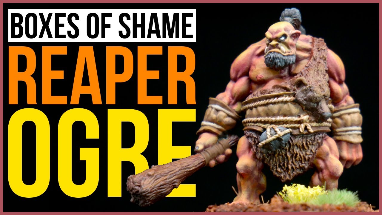 Miniature Painting the Garghuk Ogre Chieftain from Reaper Miniatures