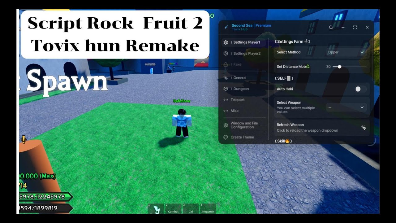 Script Rock fruit 2 Remake - YouTube