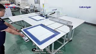 Fully Automatic 360° Template Sewing Machine Auto feeding  #sewing #sewingmachine #templatesewing