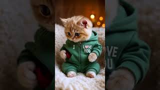 Cute Cat saying good morning with a rose and a love message😺 screenshot 3