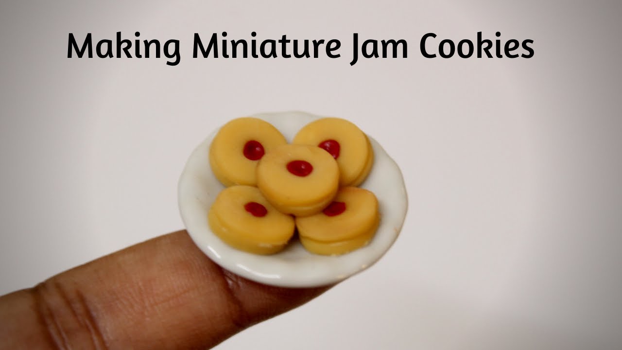 Miniature Jam cookies making|miniature cookies|mini cookies|fake food