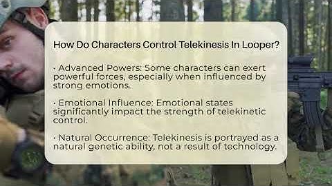 How Do Characters Control Telekinesis In Looper? - The SciFi Reel