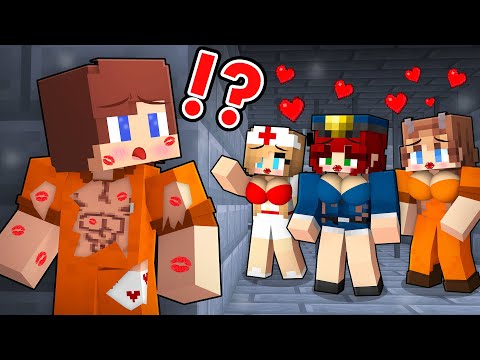 Everyone Wants to Kiss Prisoner JJ in Prison - Minecraft Animation with Mikey