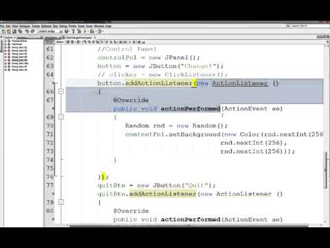 Java Swing GUIs 06 Lambda Expressions