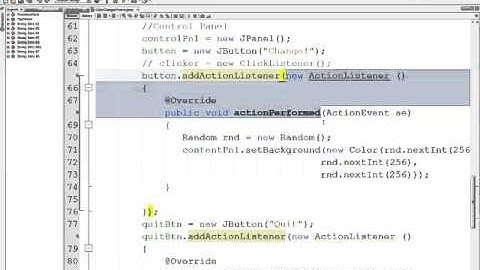 Java Swing GUIs 06 Lambda Expressions