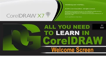 All You Need To Know In CorelDraw:  Welcome Screen  Full Course From Start to Finish