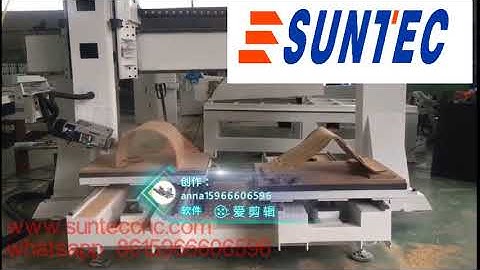 suntec bent plywood  chair making 4 axis 180 degree rotary for 3d mould making
