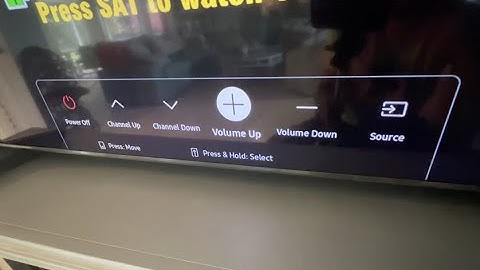 How to find manual controls on Samsung QLED 60 inch 4K TV
