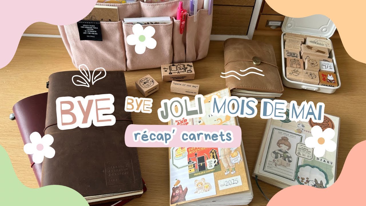 📔 Mai 2025 dans mes carnets • changements • bye hobonichi 🌷