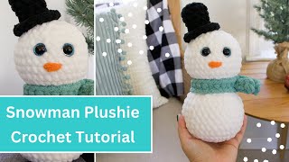 Crochet Snowman Amigurumi Plushie