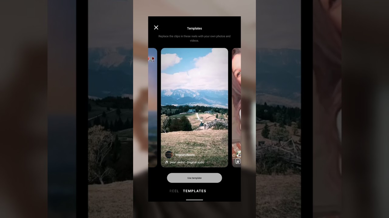 Use Templates on Instagram #shorts #reels #videography #tips&tricks