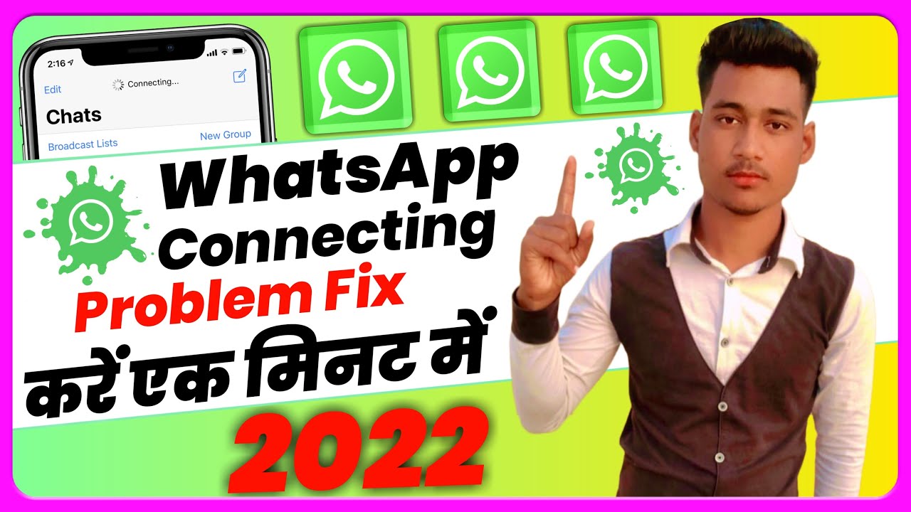 How to Fix WhatsApp Connecting problem on iPhone | How to fix ...