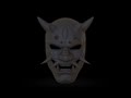 How to sculpt Japanese oni hannya samurai mask part 1