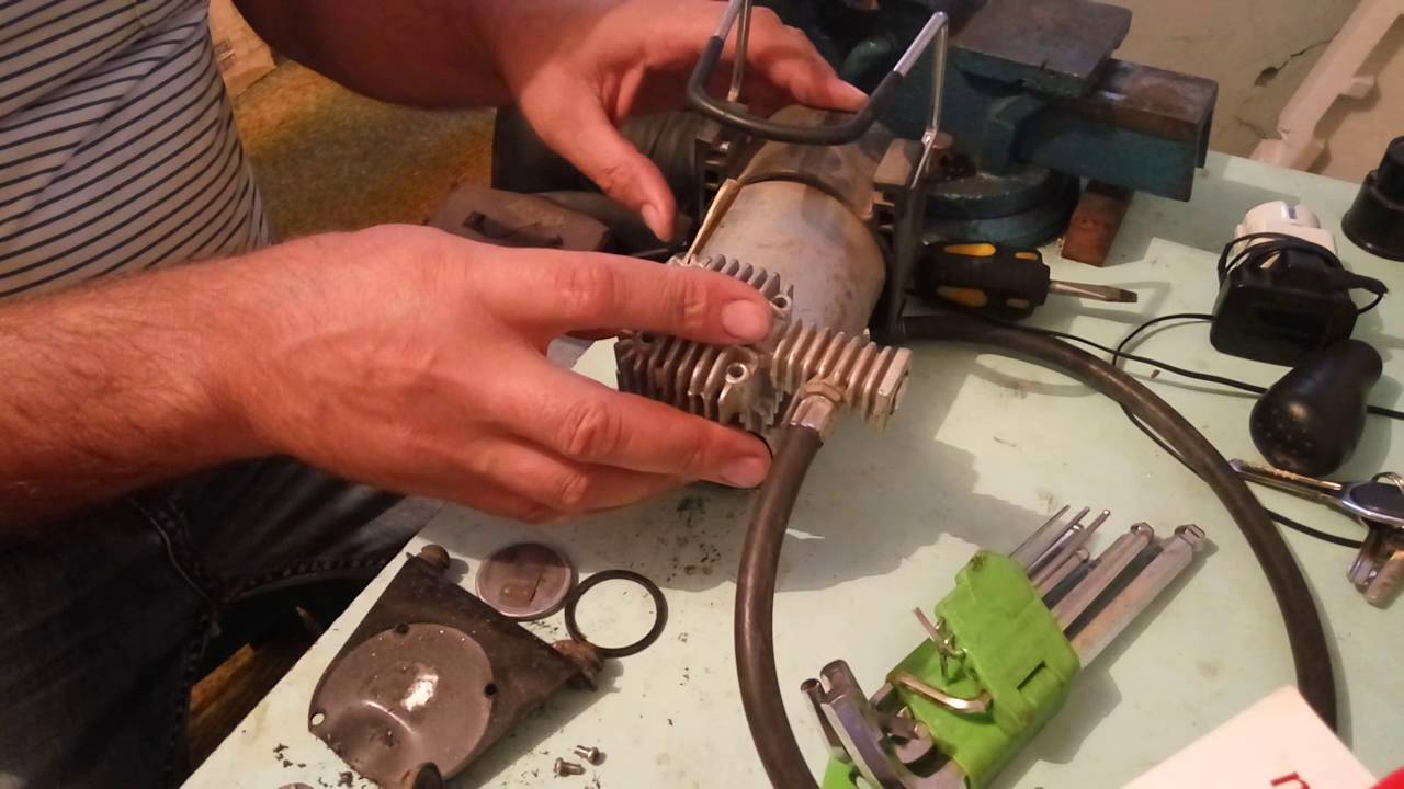 Обзор автомобильного компрессора Ураган - YouTube