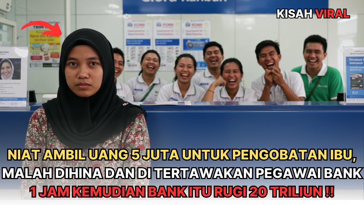 HANYA KARENA 5 JUTA, WANITA INI DIHINA DI DEPAN NASABAH‼️ 24 JAM KEMUDIAN BANK ITU AMBRUK‼️