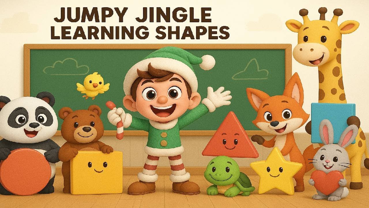 Jumpy Jingle Learning Shapes for Kids | Circle, Square, Triangle, Star ...