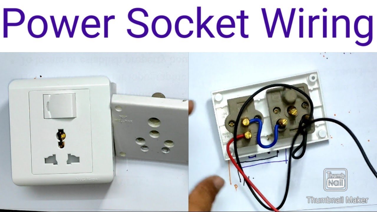 Power Socket Wiring | 3 Pin or 5 Pin Power Socket Wiring With Diagram