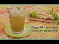 My Ginger Mint Sparkler with Lime: Cool & Refreshing Drink!
