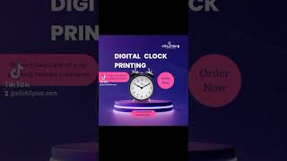 Time Meets Creativity Design Your Own Digital Clock print with Click2Print in Lahore
