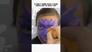 Dragon face paint tutorial #shorts #facepainting #facepaintingtutorial