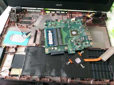 Самопроизвольно выключается ноутбук Acer. Чистка охлаждения