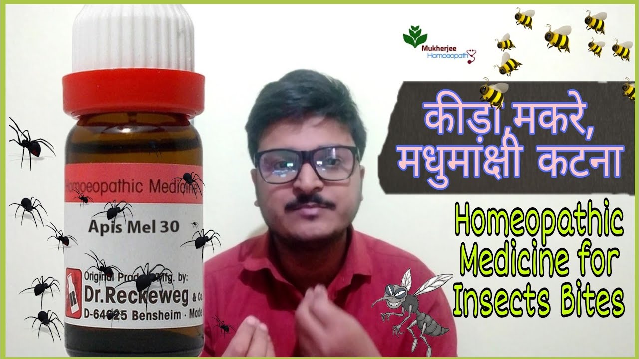 Homeopathy Medicine for Insect Bite।।कीड़ा,मकरे,मच्छर,मधुमाक्षी कटना