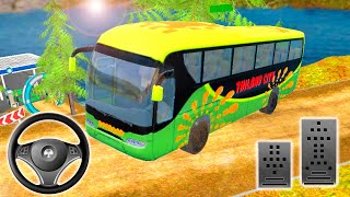 Tourist Bus Parking Game on Bumpy Hilly Tracks - Offroad 4x4 Bus Simulator Driver - Android Gameplay screenshot 3